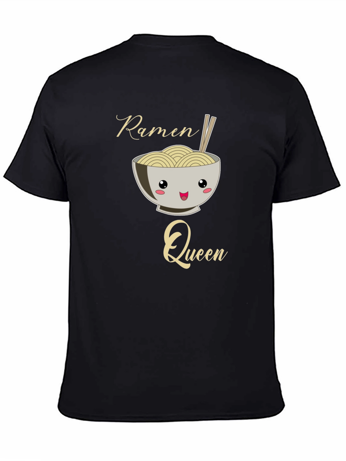 Ramen Queen Graphic Tee - Kawaii Noodle Bowl Shirt
