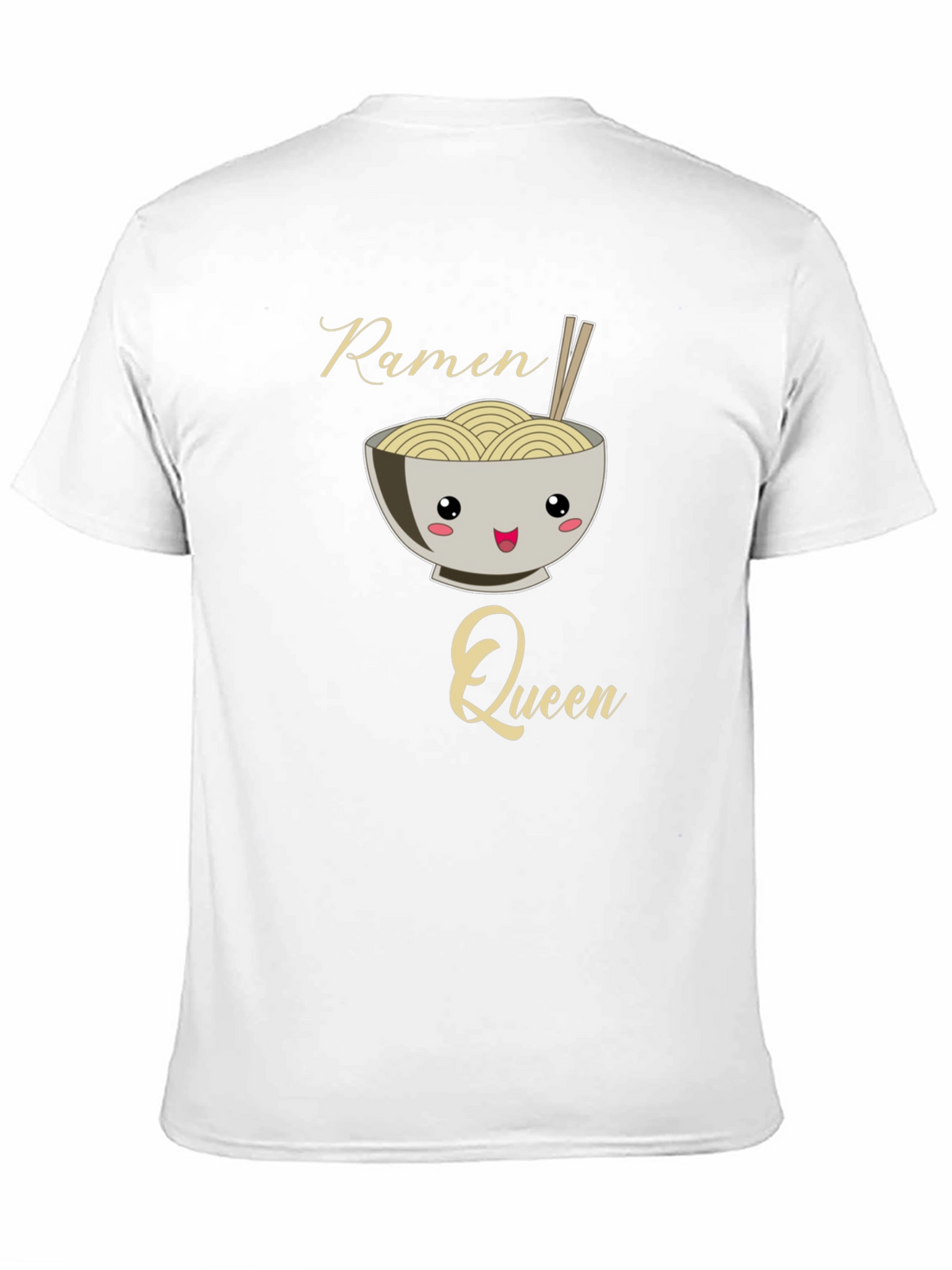 Ramen Queen Graphic Tee - Kawaii Noodle Bowl Shirt