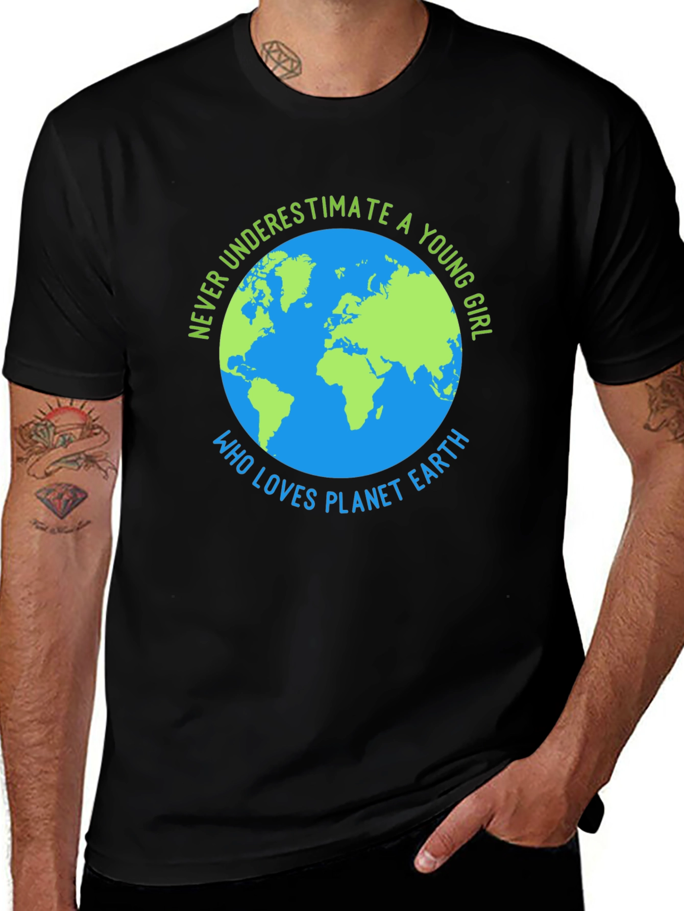 Planet Earth Lover T-Shirt - Never Underestimate
