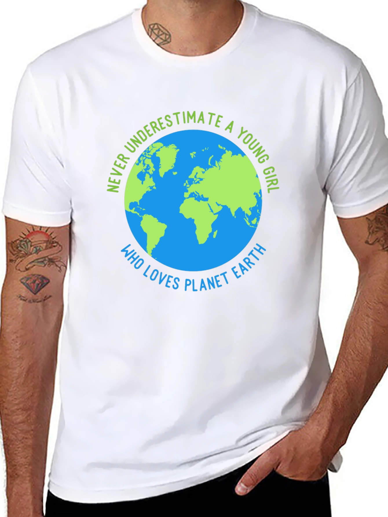 Planet Earth Lover T-Shirt - Never Underestimate