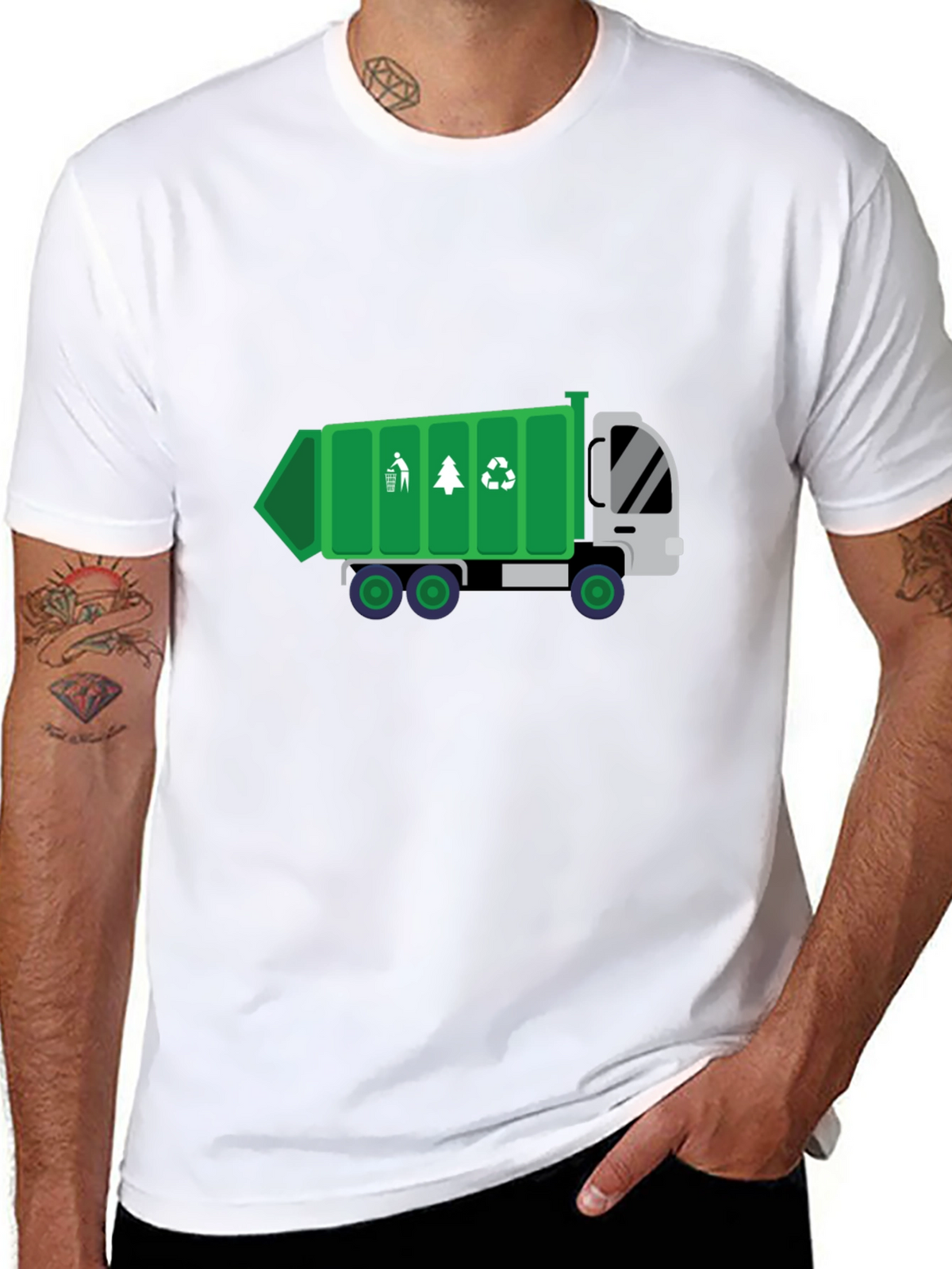 Garbage Truck Graphic Tee - Eco-Friendly Design!