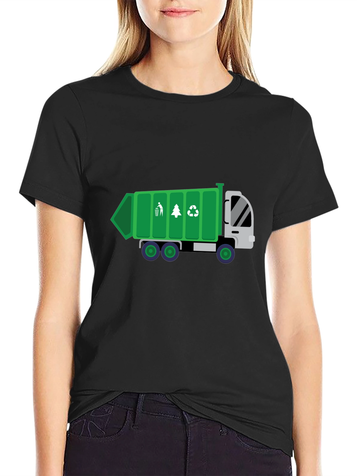 Garbage Truck Graphic Tee - Eco-Friendly Design!