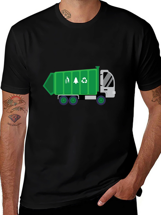 Garbage Truck Graphic Tee - Eco-Friendly Design!