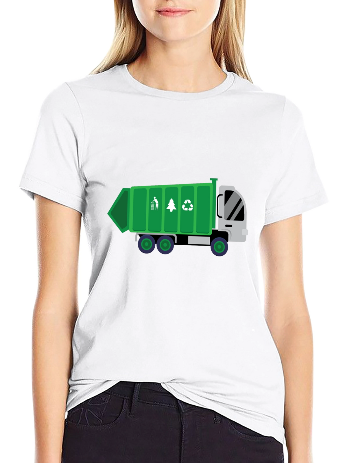 Garbage Truck Graphic Tee - Eco-Friendly Design!