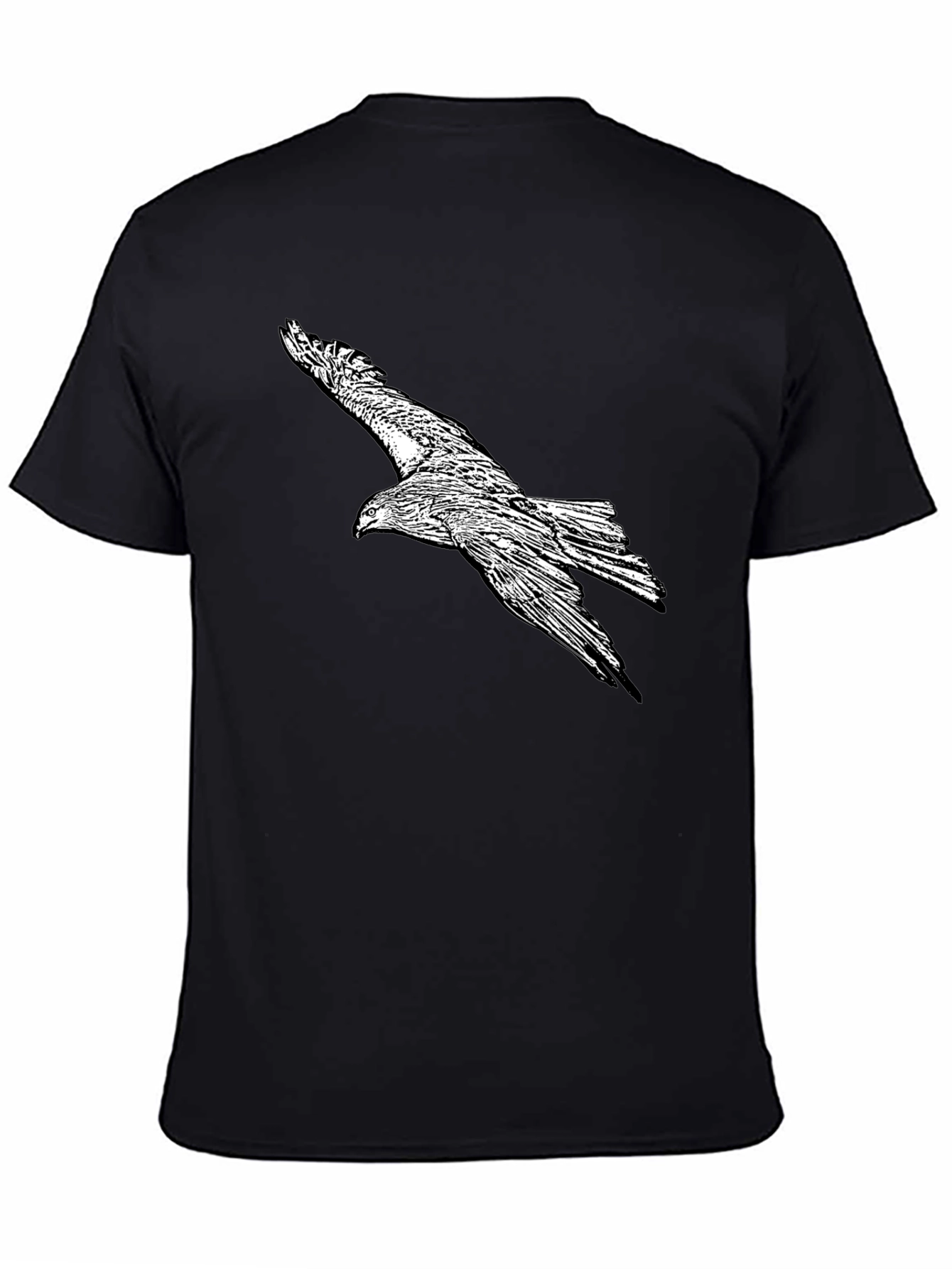 Eagle Graphic Black T-Shirt for Men