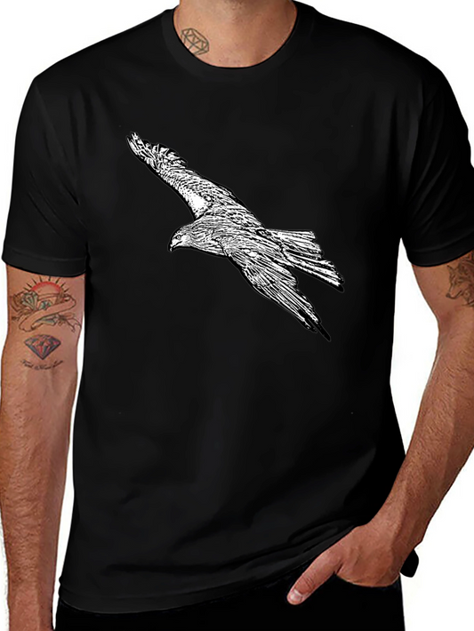 Eagle Graphic Black T-Shirt for Men