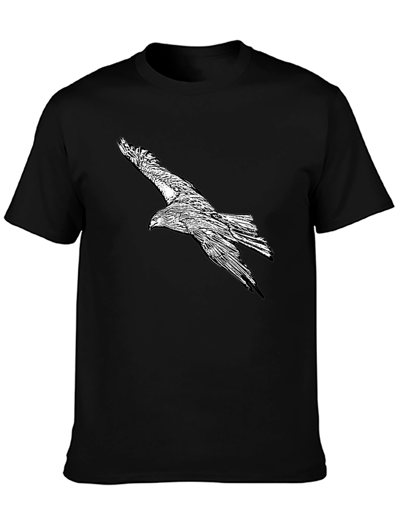 Eagle Graphic Black T-Shirt for Men