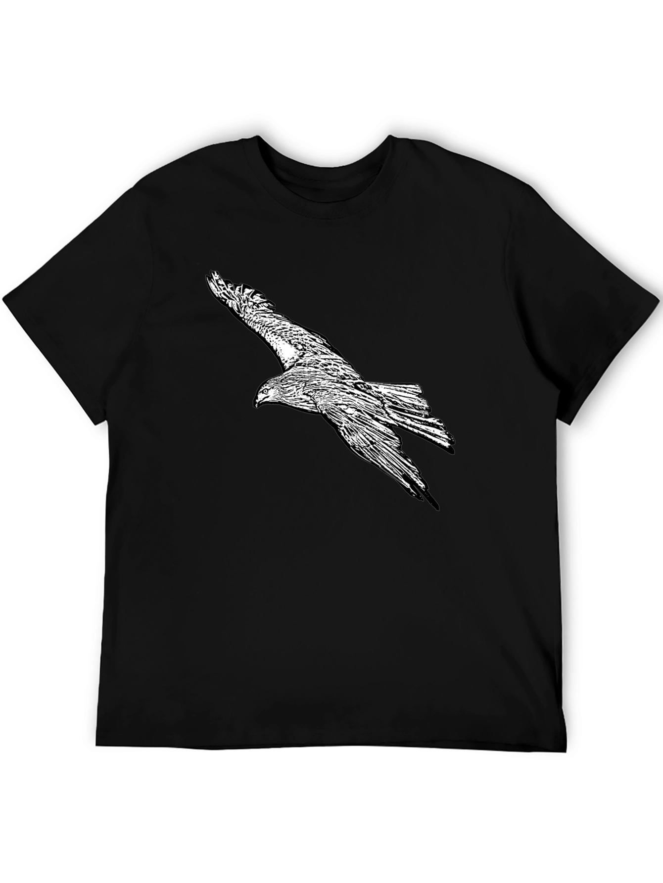 Eagle Graphic Black T-Shirt for Men