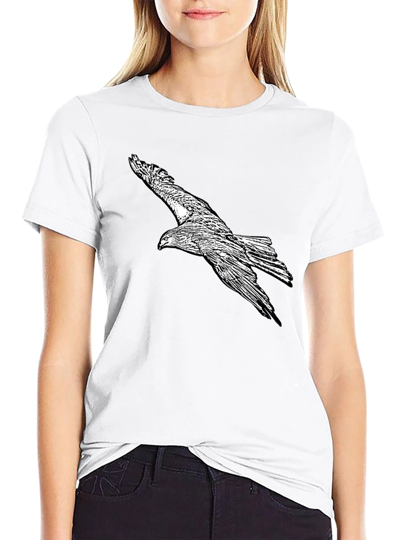 Eagle Graphic Black T-Shirt for Men