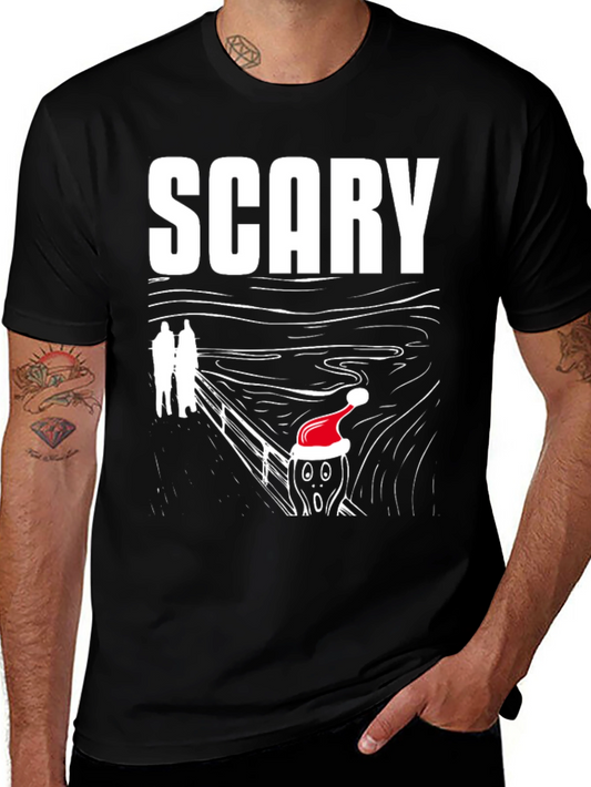 Scary Scream Santa T-Shirt - Holiday Horror Tee