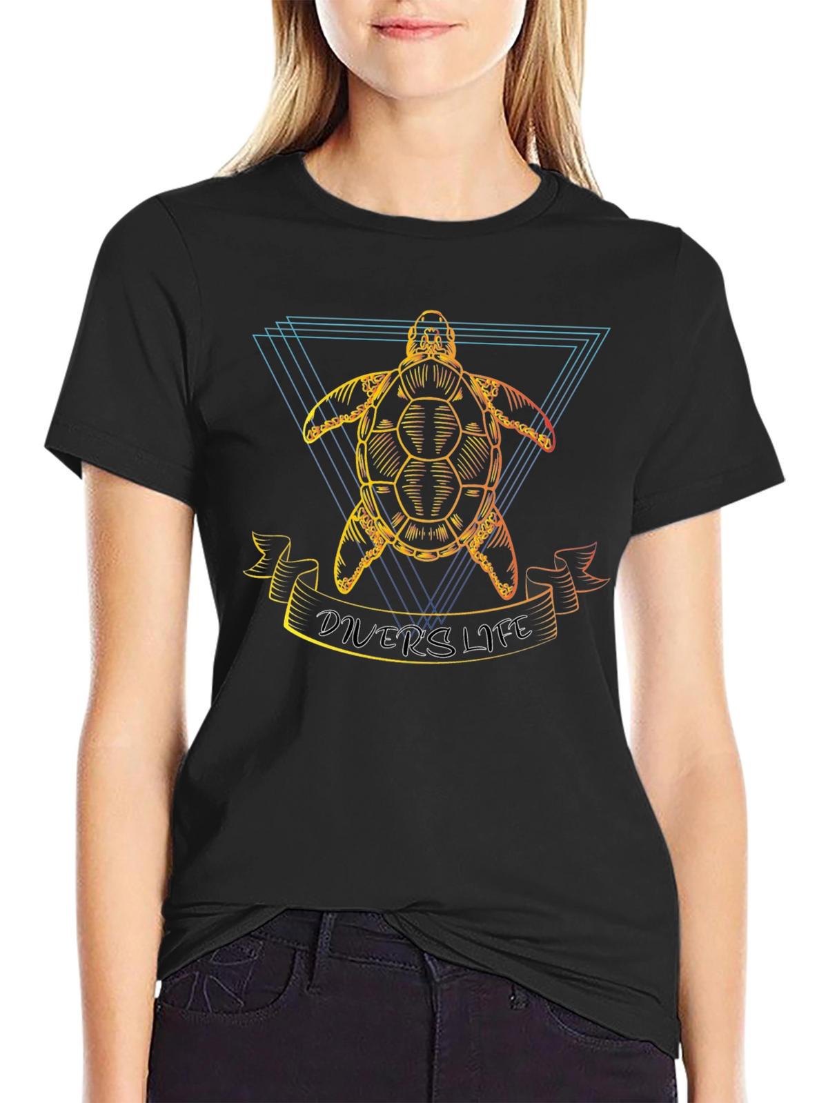 Divers Life Turtle Graphic T-Shirt