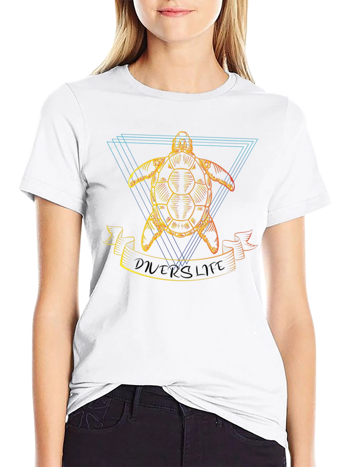 Divers Life Turtle Graphic T-Shirt