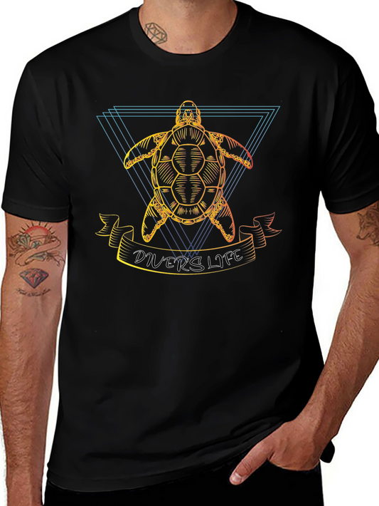 Divers Life Turtle Graphic T-Shirt