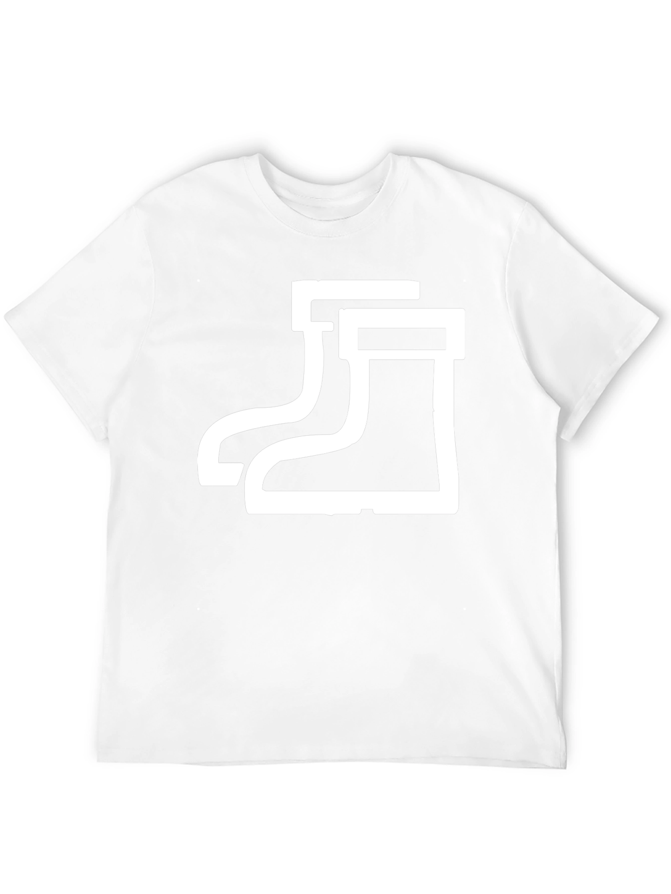 Rubber Boots Graphic Tee - Black Cotton Shirt