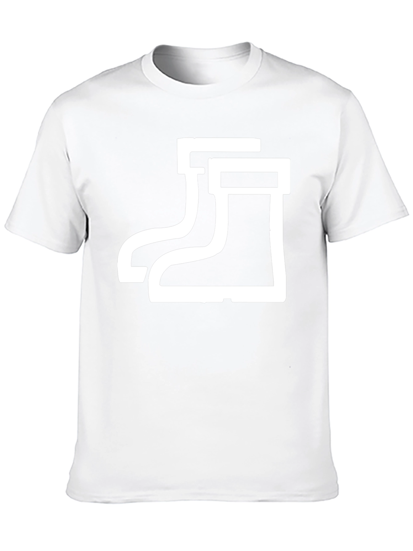 Rubber Boots Graphic Tee - Black Cotton Shirt