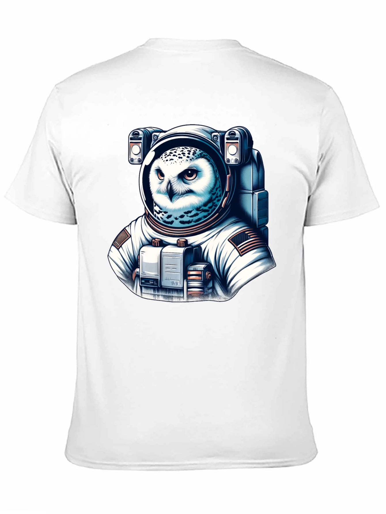 Owl Astronaut Graphic T-Shirt - Space Explorer Tee