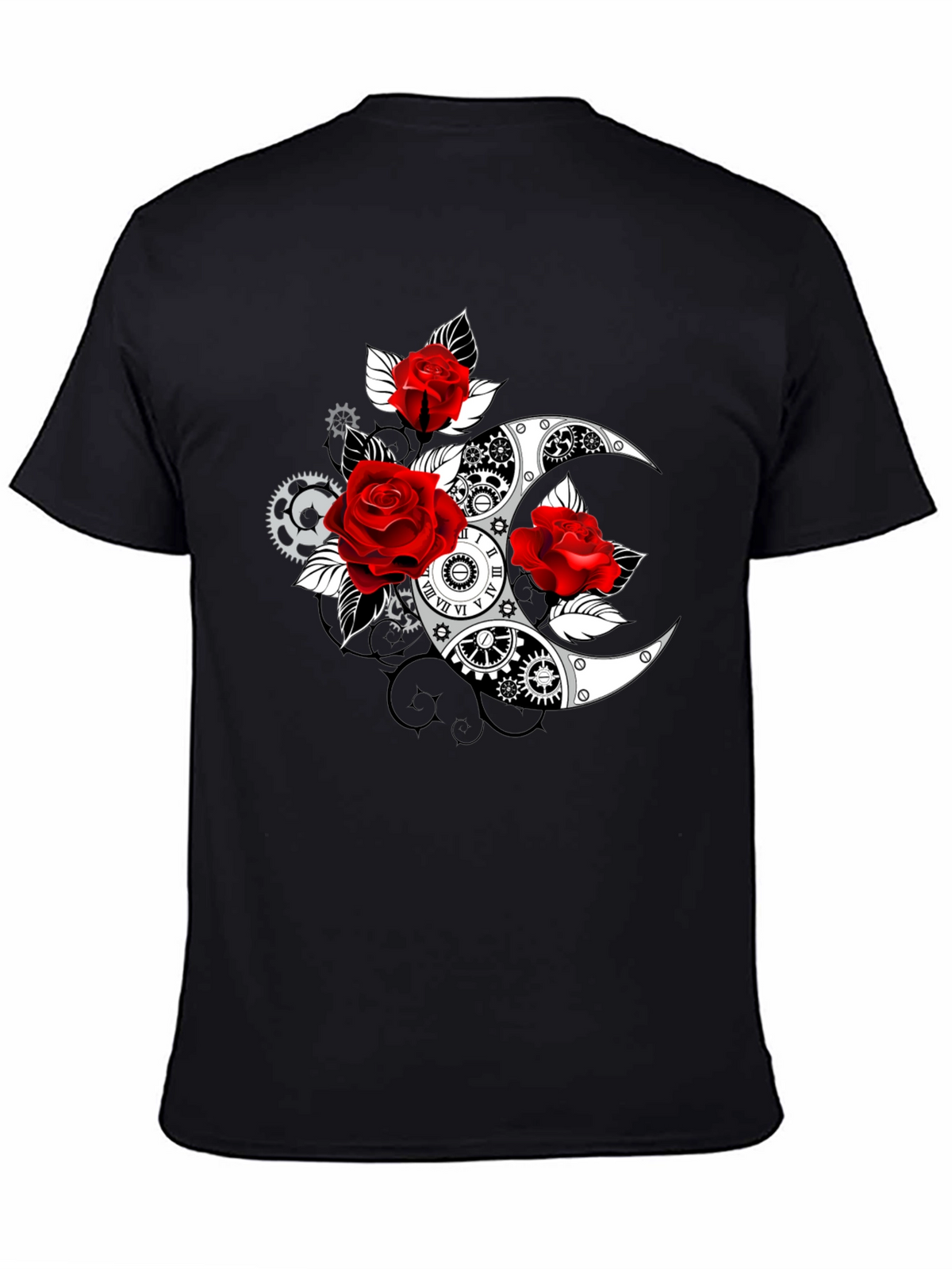 Steampunk Rose Moon T-Shirt
