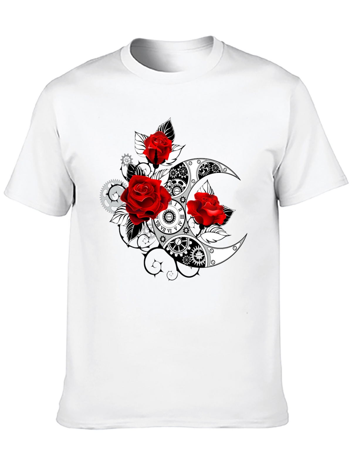 Steampunk Rose Moon T-Shirt