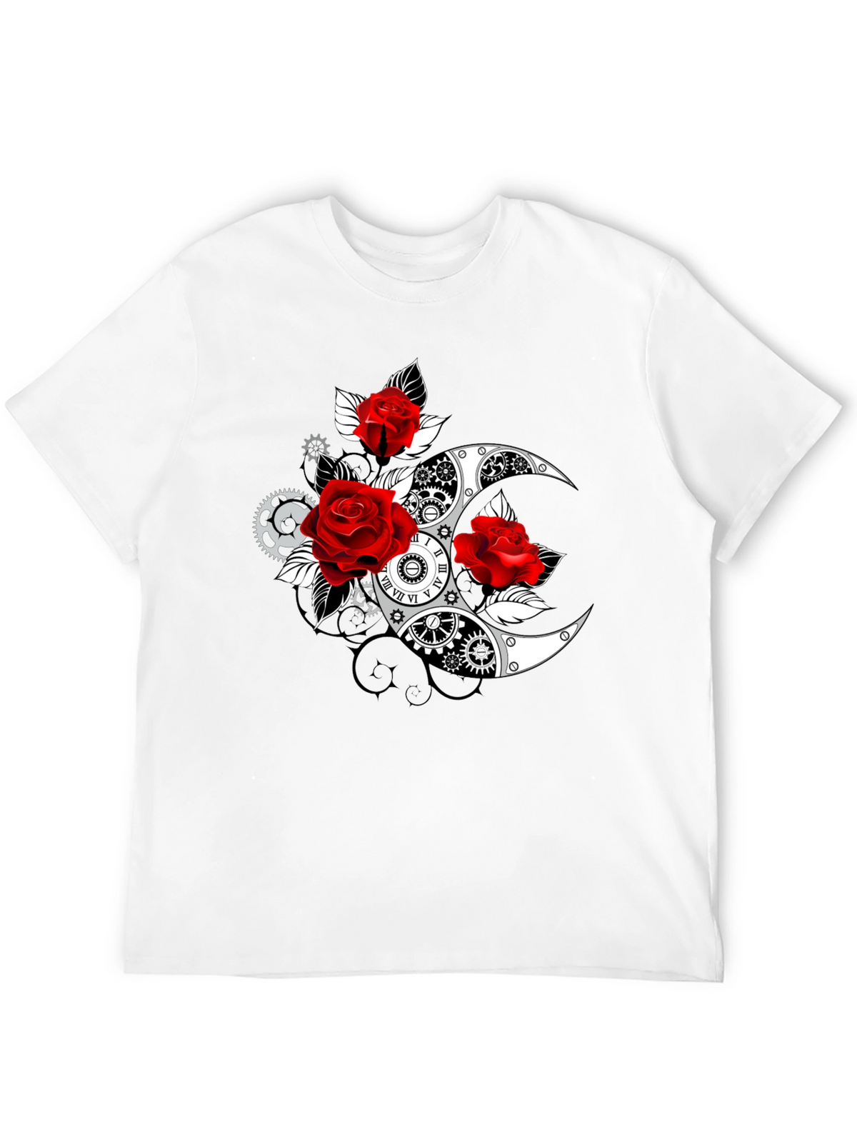 Steampunk Rose Moon T-Shirt