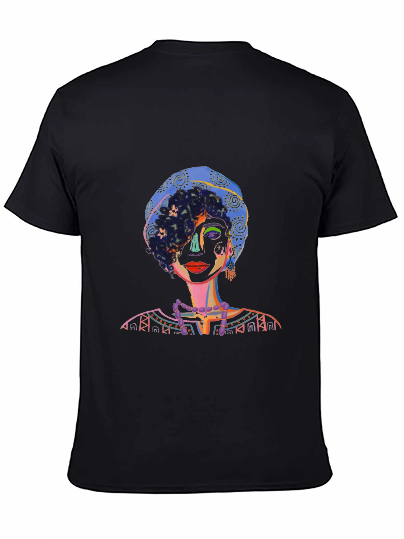 Artistic Portrait Graphic Tee - Unique Design