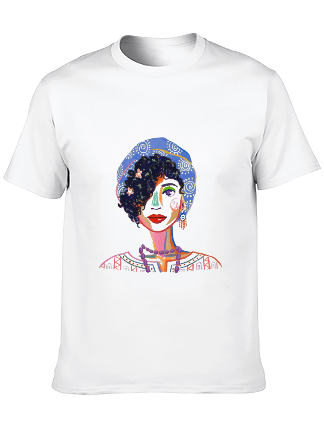 Artistic Portrait Graphic Tee - Unique Design