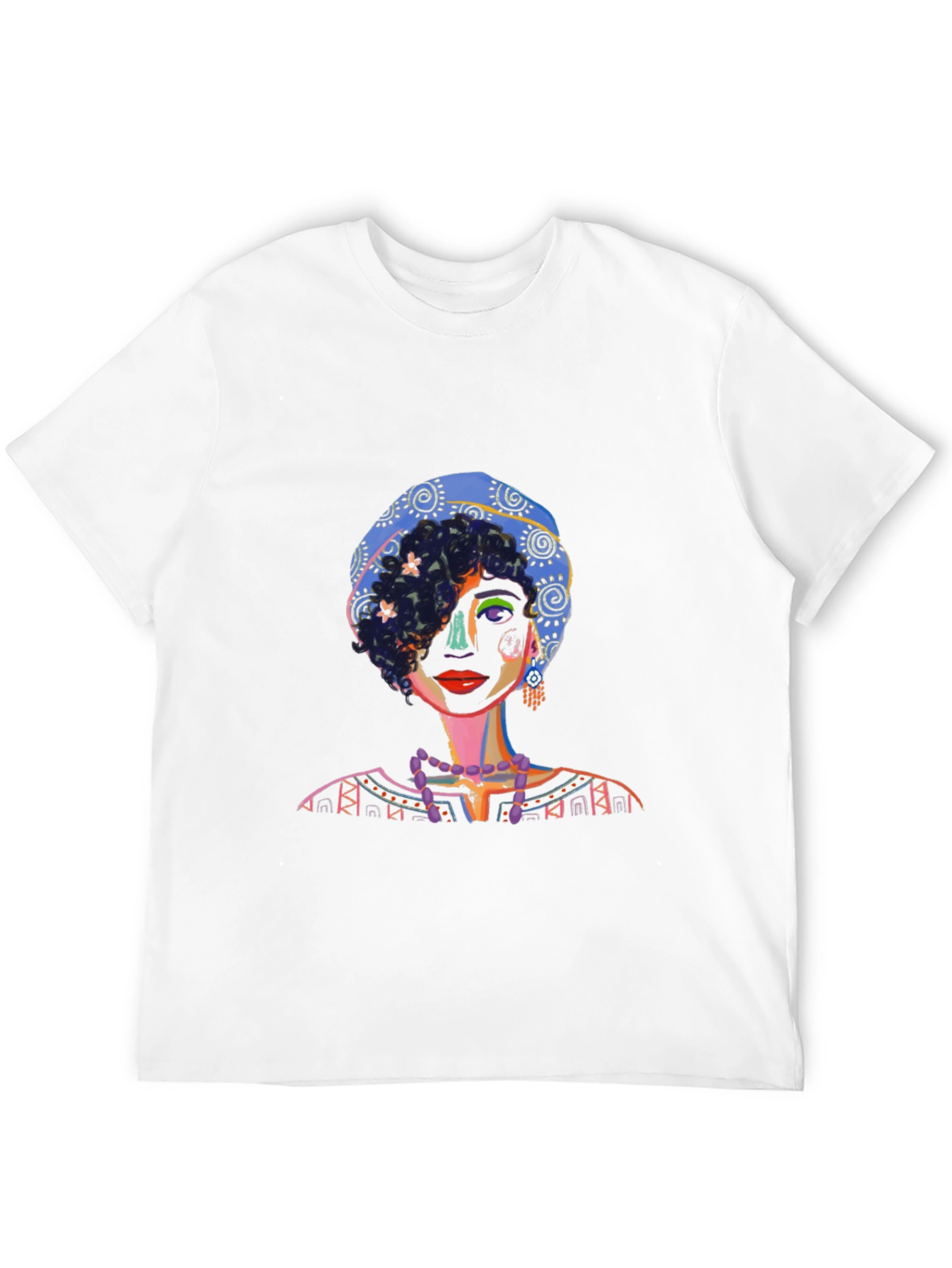 Artistic Portrait Graphic Tee - Unique Design
