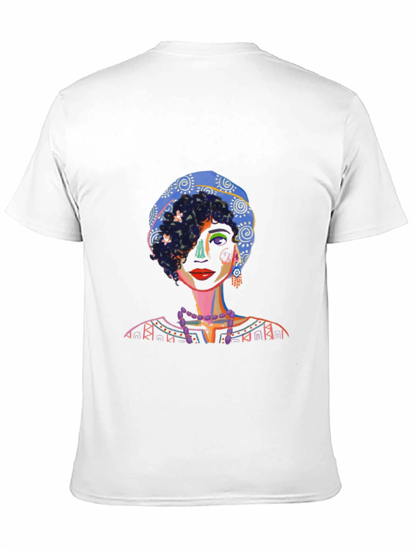 Artistic Portrait Graphic Tee - Unique Design