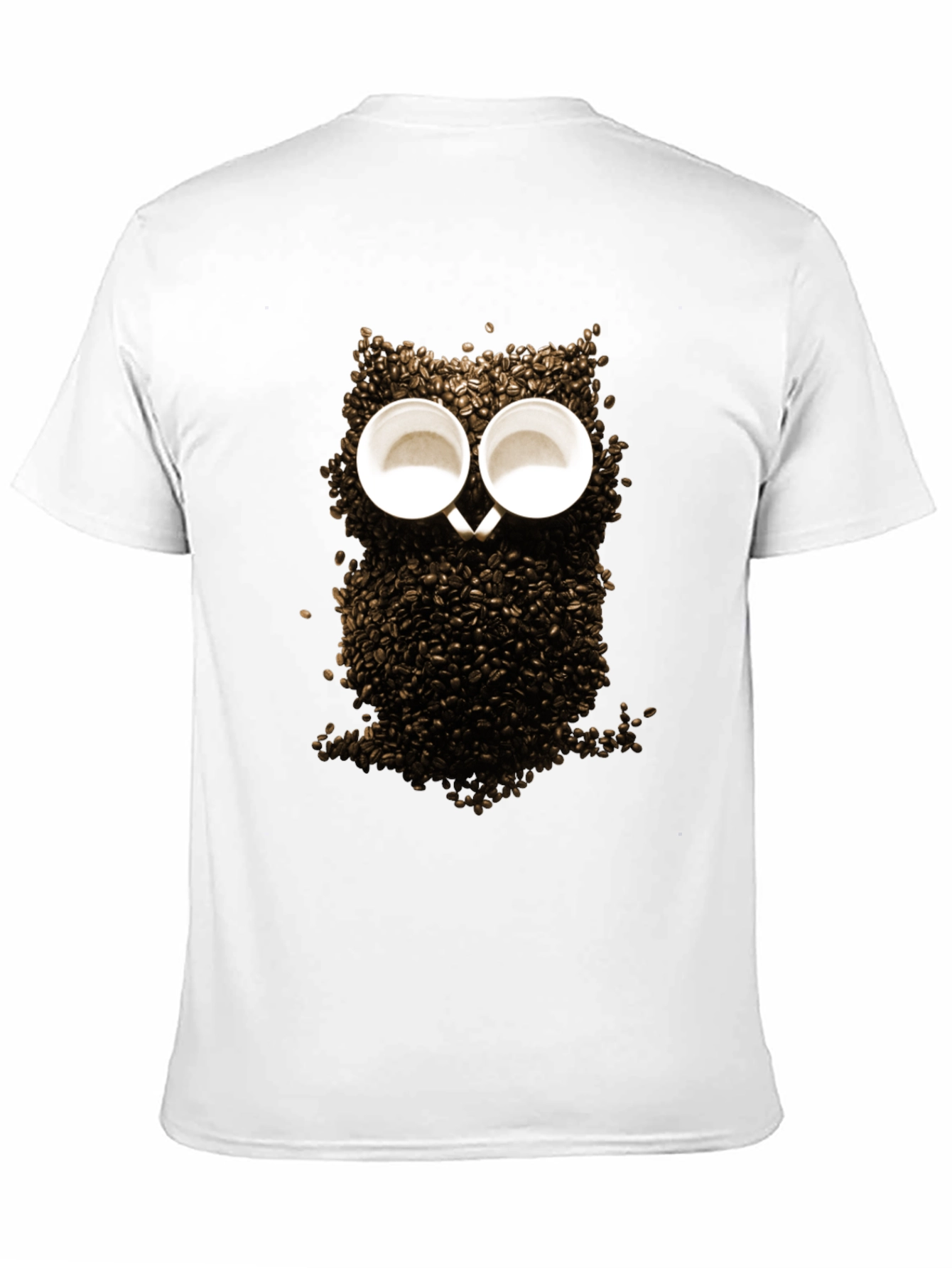 Coffee Bean Owl Graphic T-Shirt - Unique Design