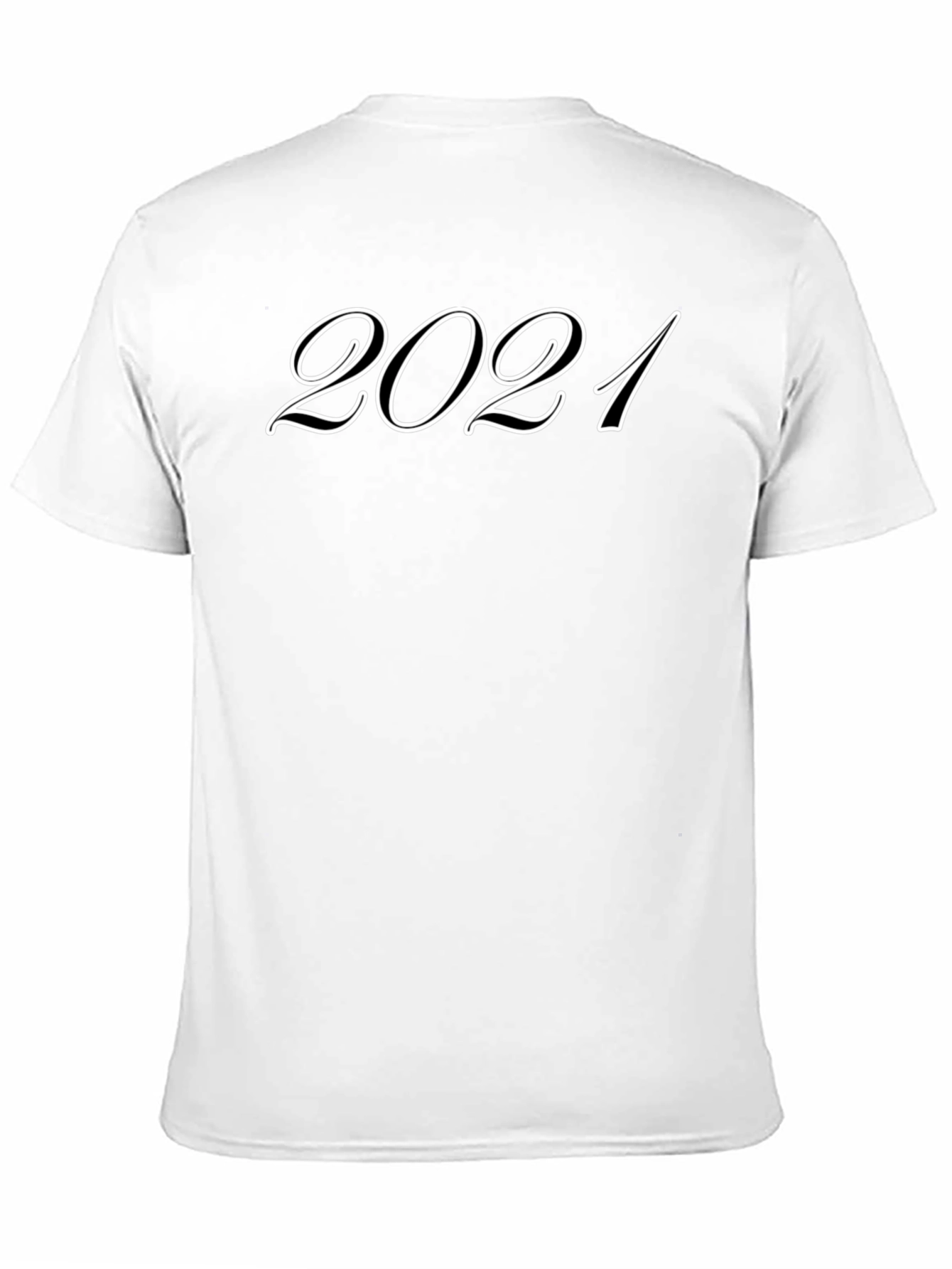 2021 Graphic Print Crew Neck Tee