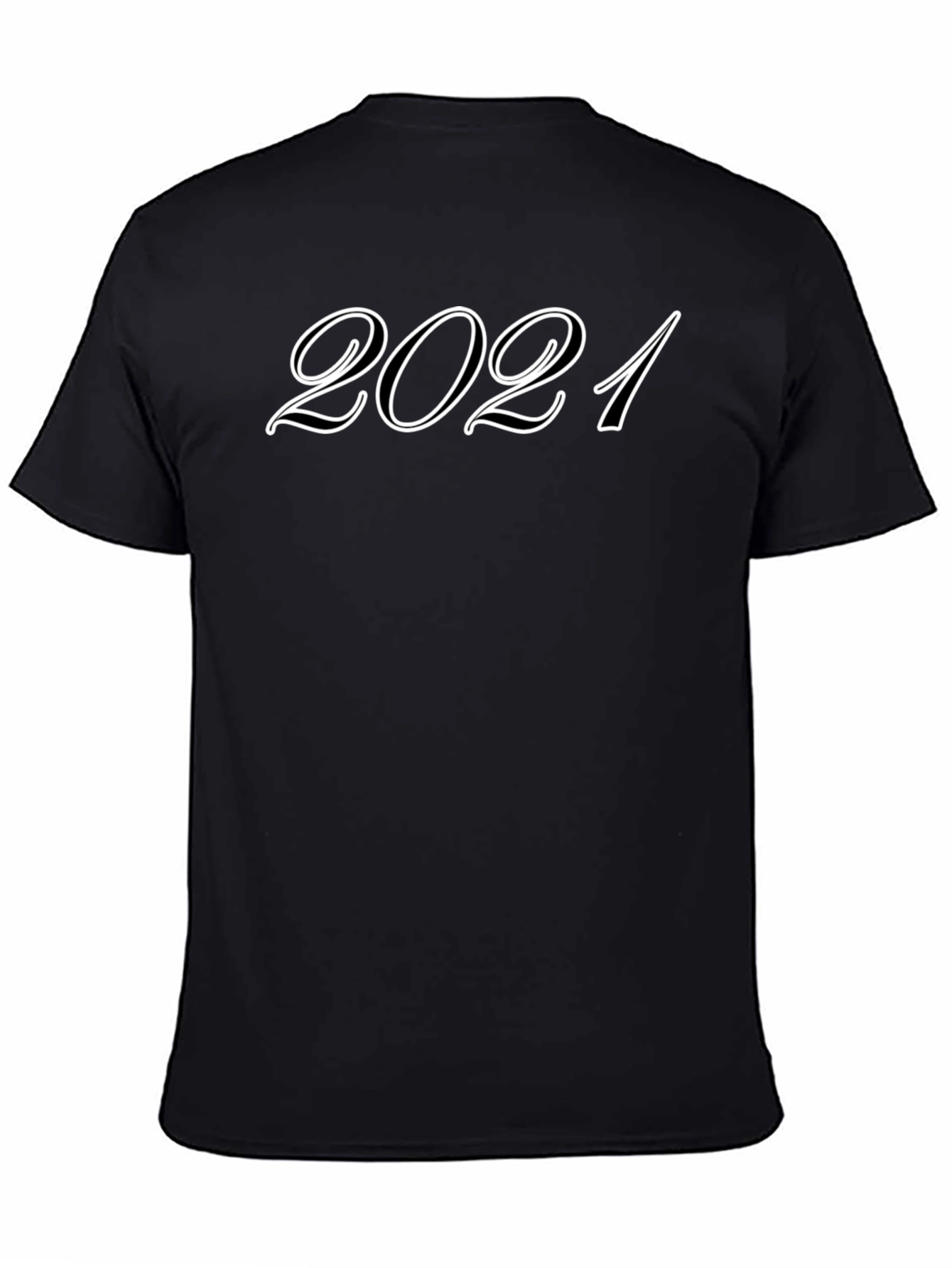 2021 Graphic Print Crew Neck Tee