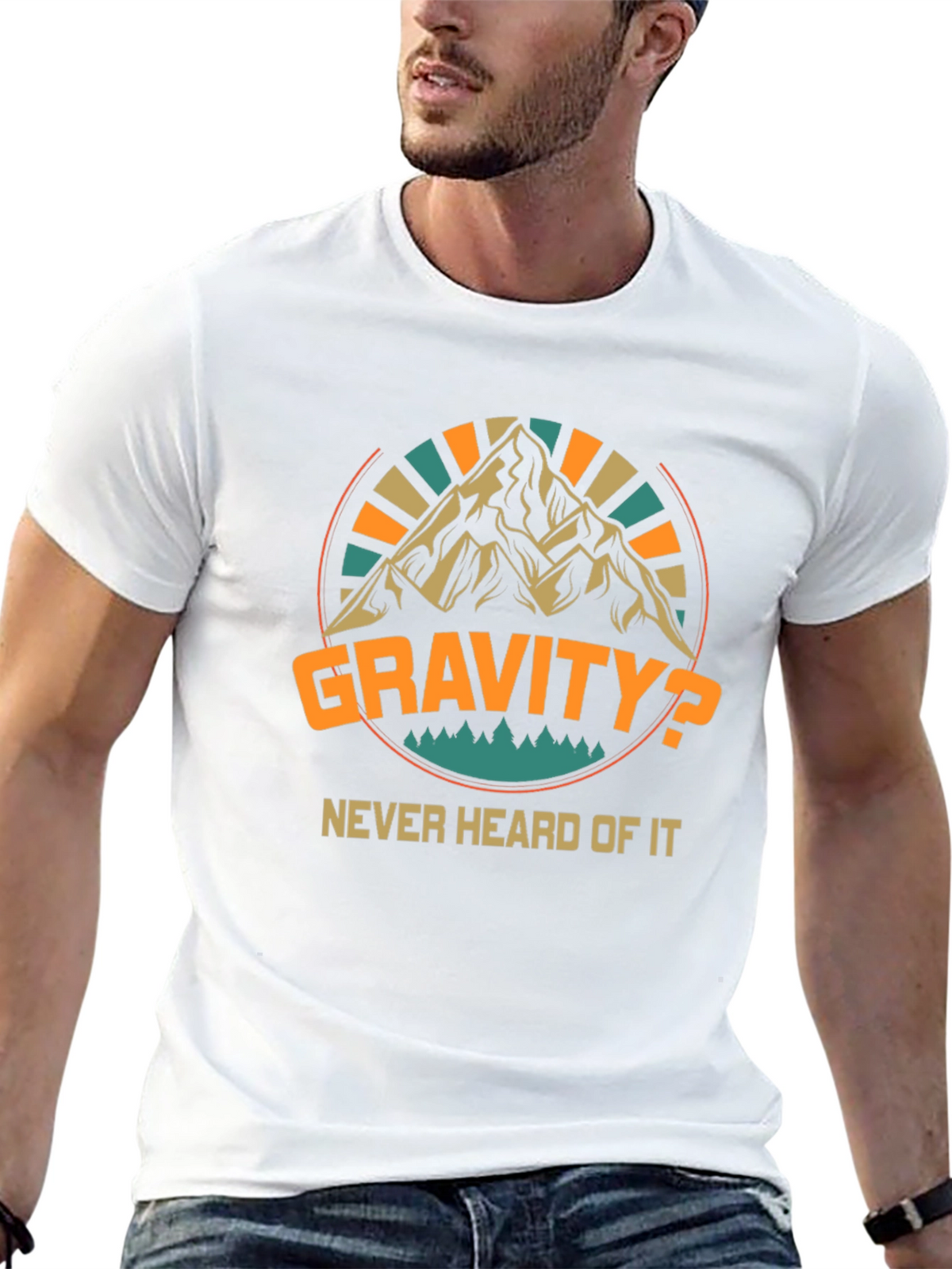 Gravity? Never Heard Of It Black T-Shirt