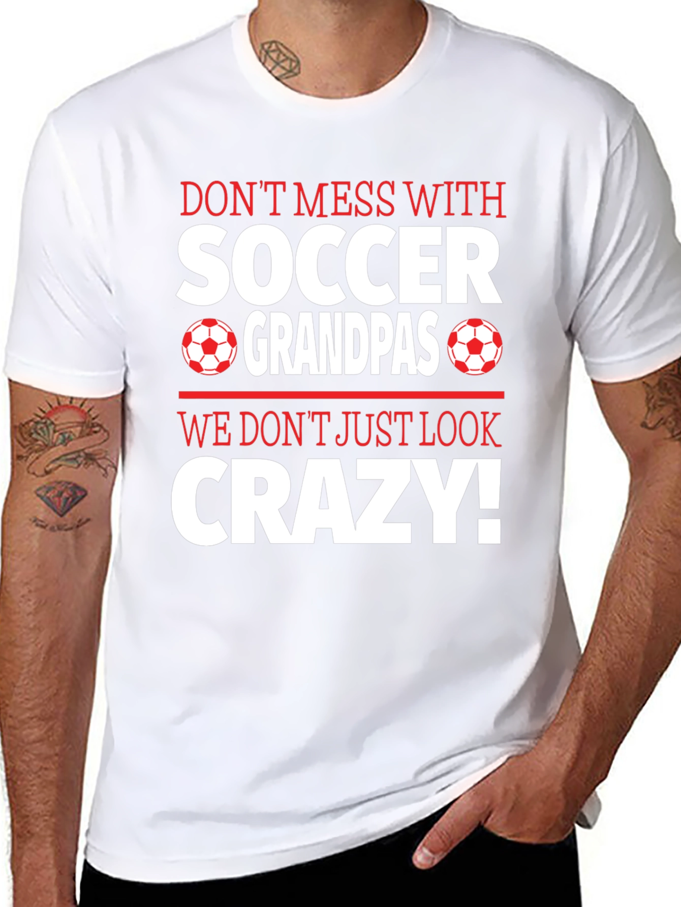 Soccer Grandpas Crazy T-Shirt