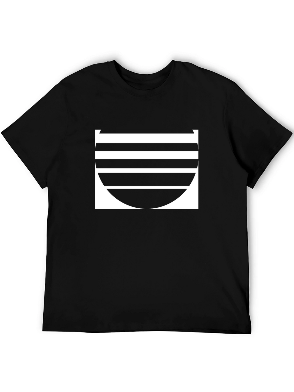 Stripped Sunset Tee - Black