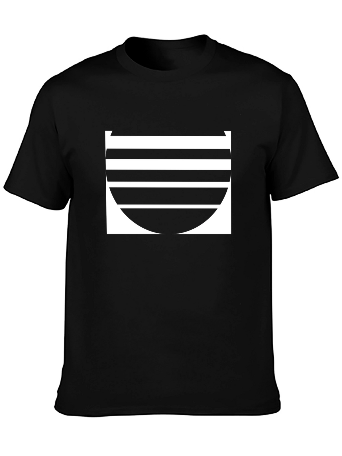 Stripped Sunset Tee - Black