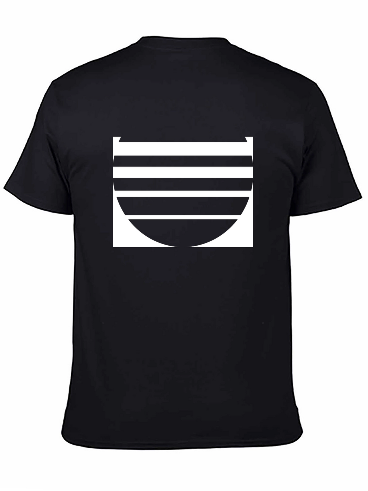 Stripped Sunset Tee - Black