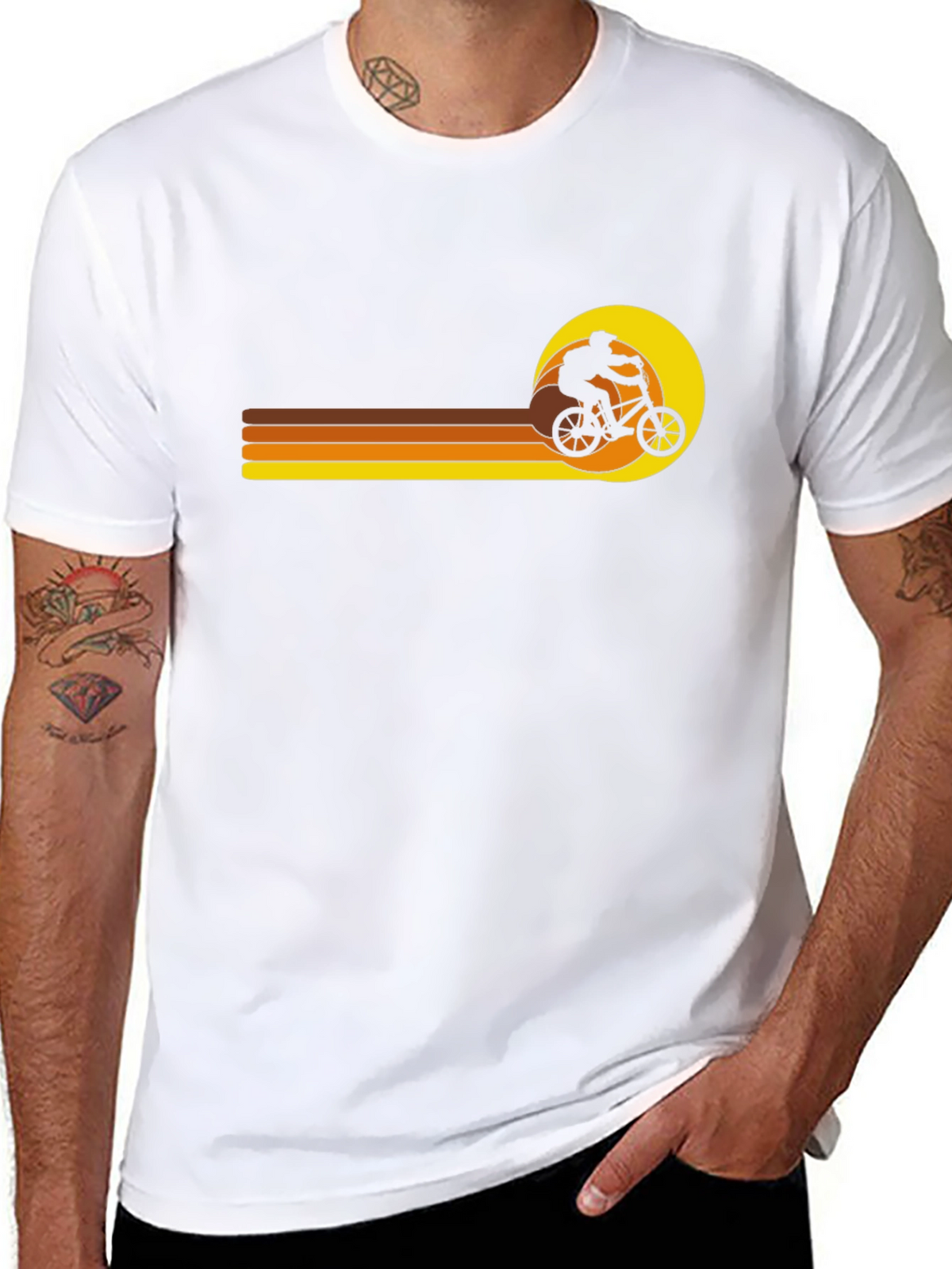 Retro BMX Sunset T-Shirt
