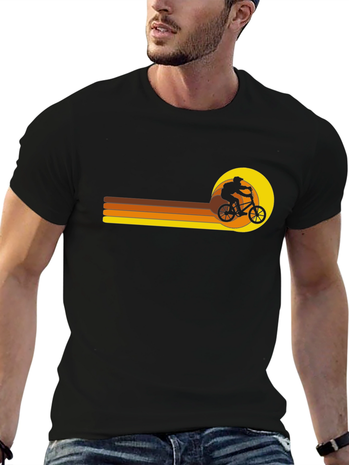 Retro BMX Sunset T-Shirt
