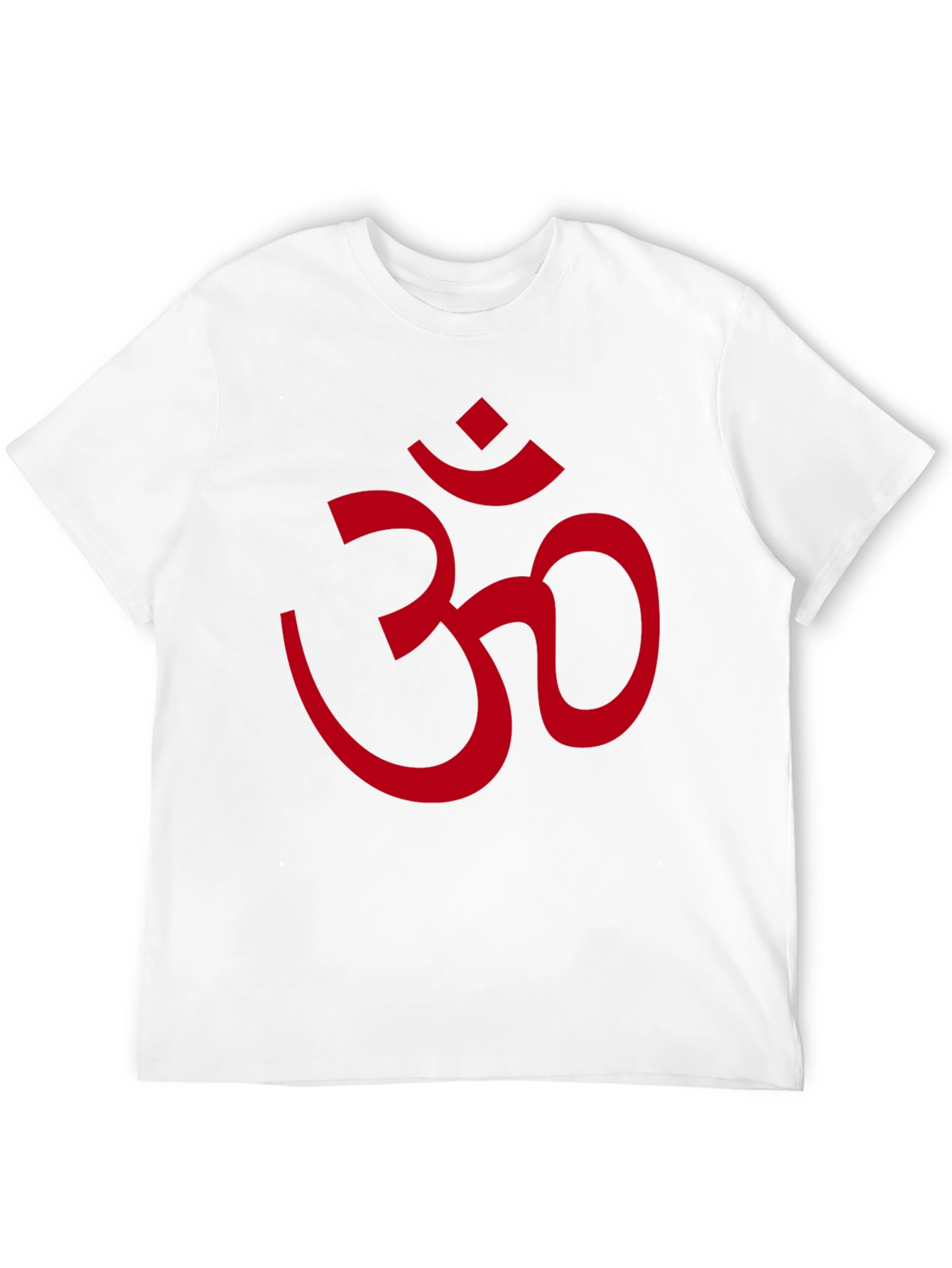 Red Om Symbol Black T-Shirt