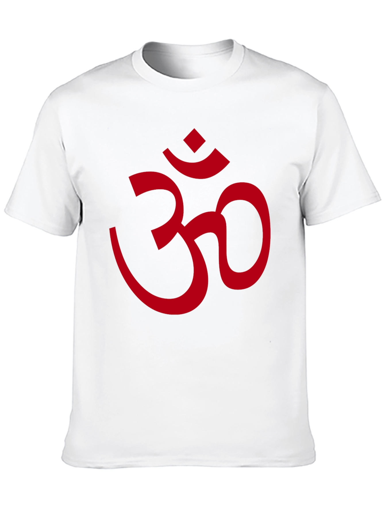 Red Om Symbol Black T-Shirt