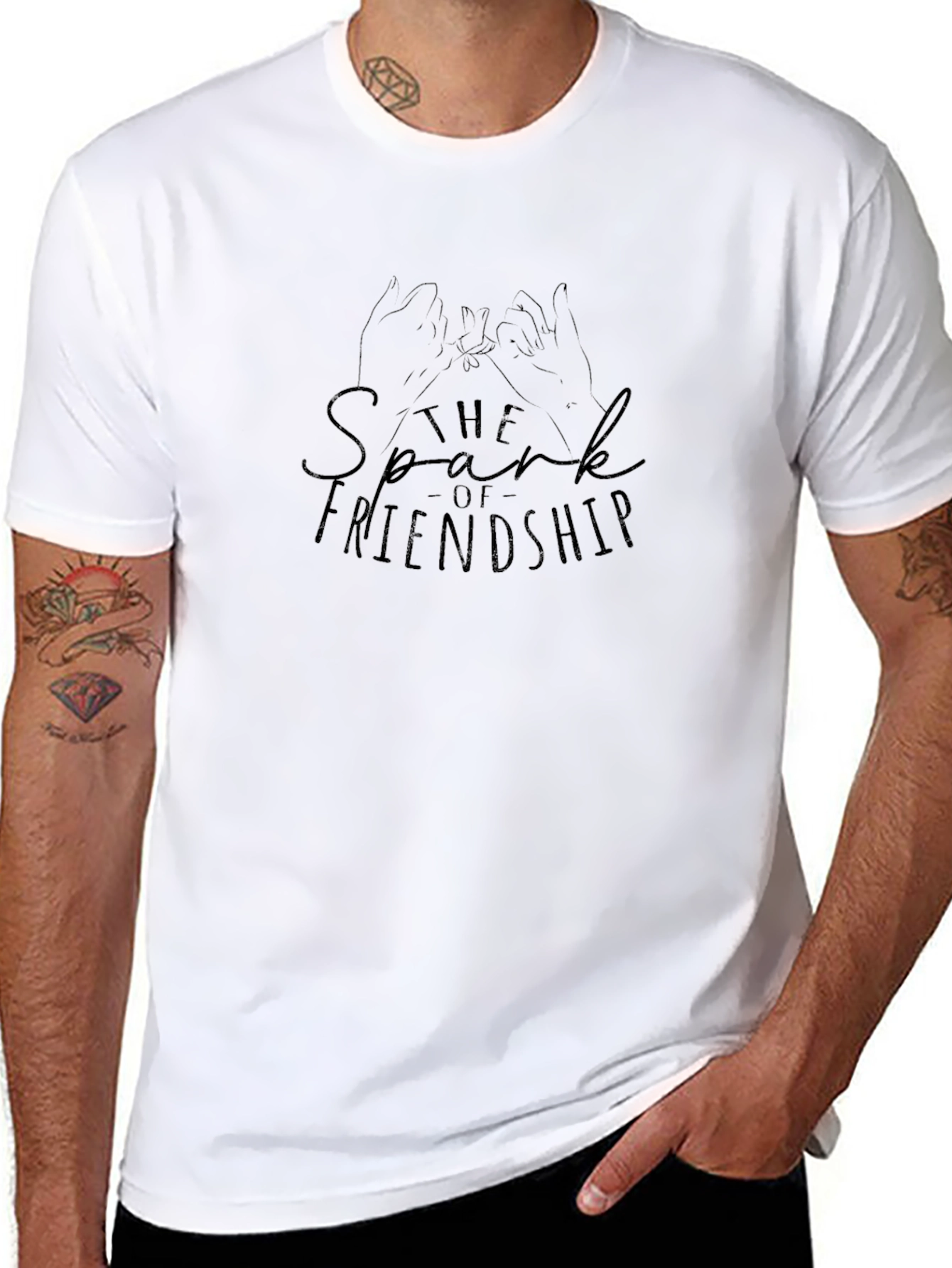 Spark of Friendship Black Graphic Tee