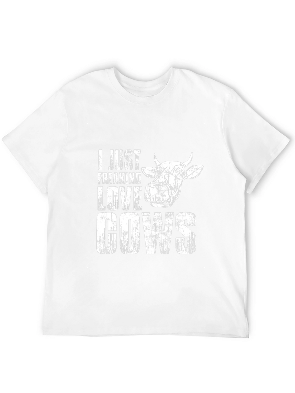 I Just Freaking Love Cows Graphic T-Shirt - Black