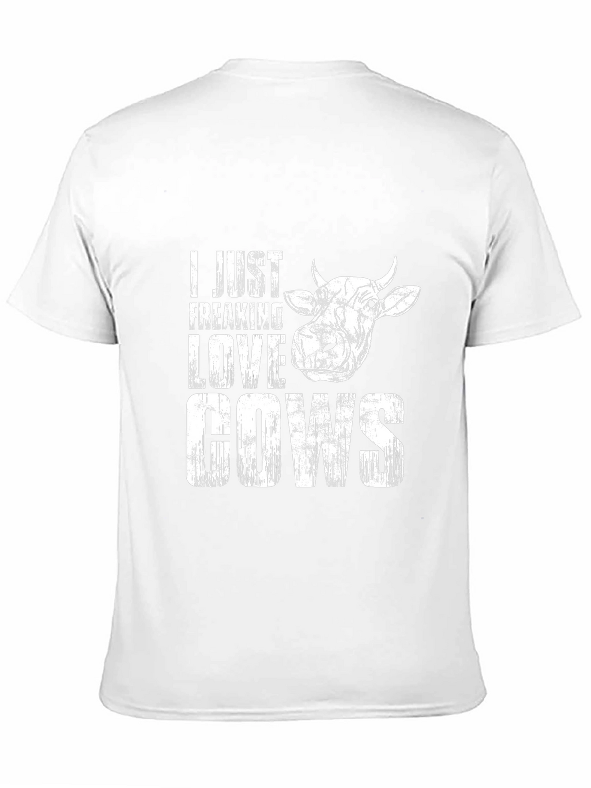 I Just Freaking Love Cows Graphic T-Shirt - Black