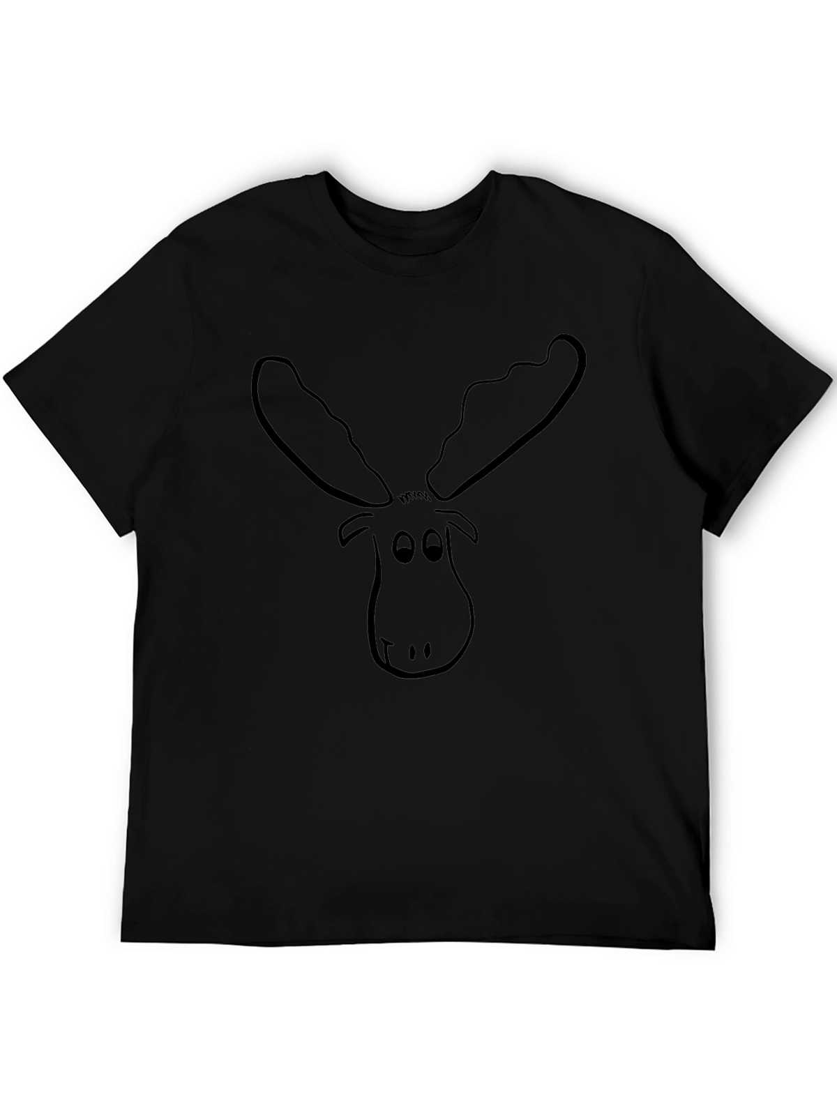 Moose Graphic Tee - Black Casual Top