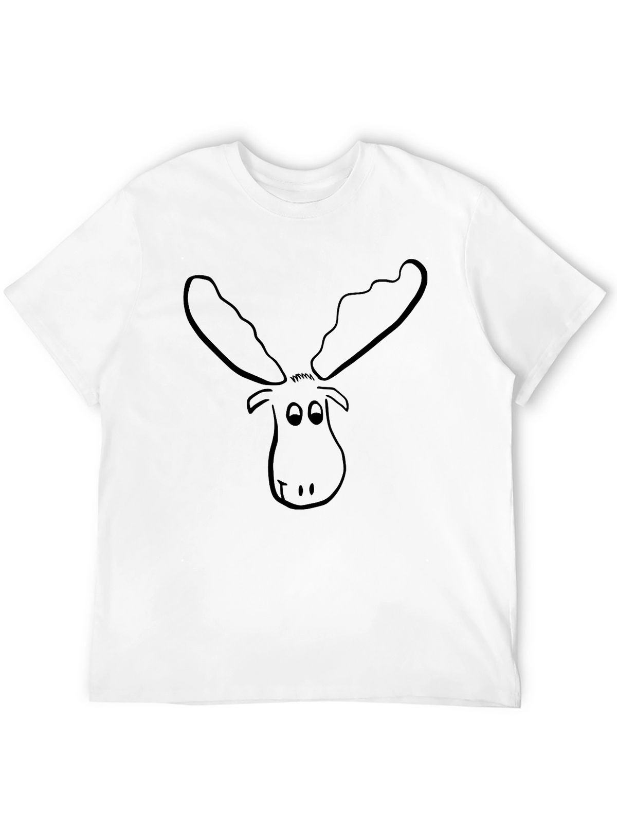 Moose Graphic Tee - Black Casual Top