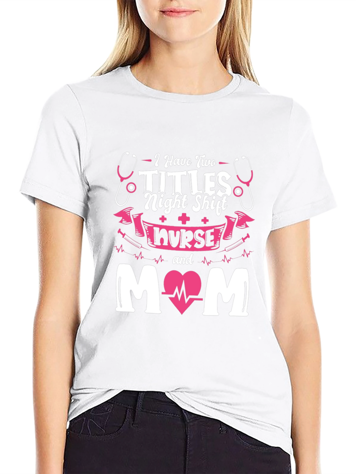 Night Shift Nurse Mom Graphic Tee
