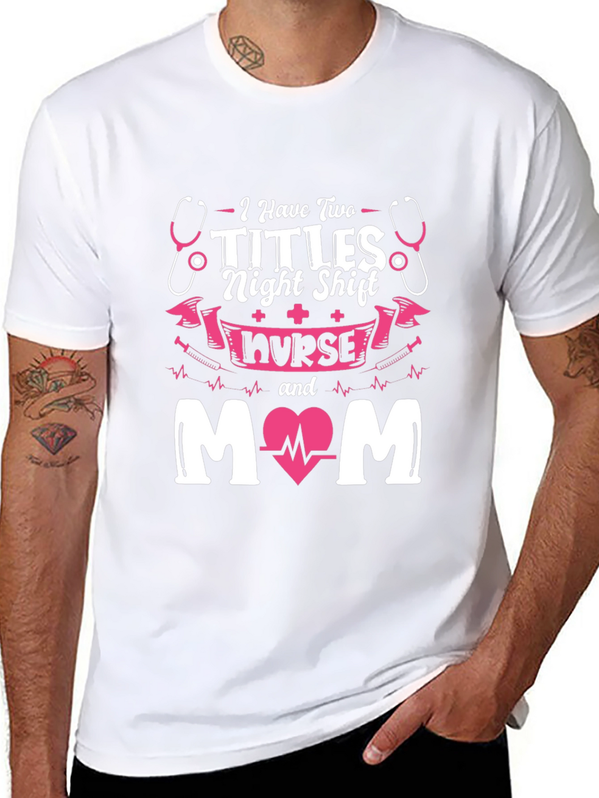 Night Shift Nurse Mom Graphic Tee