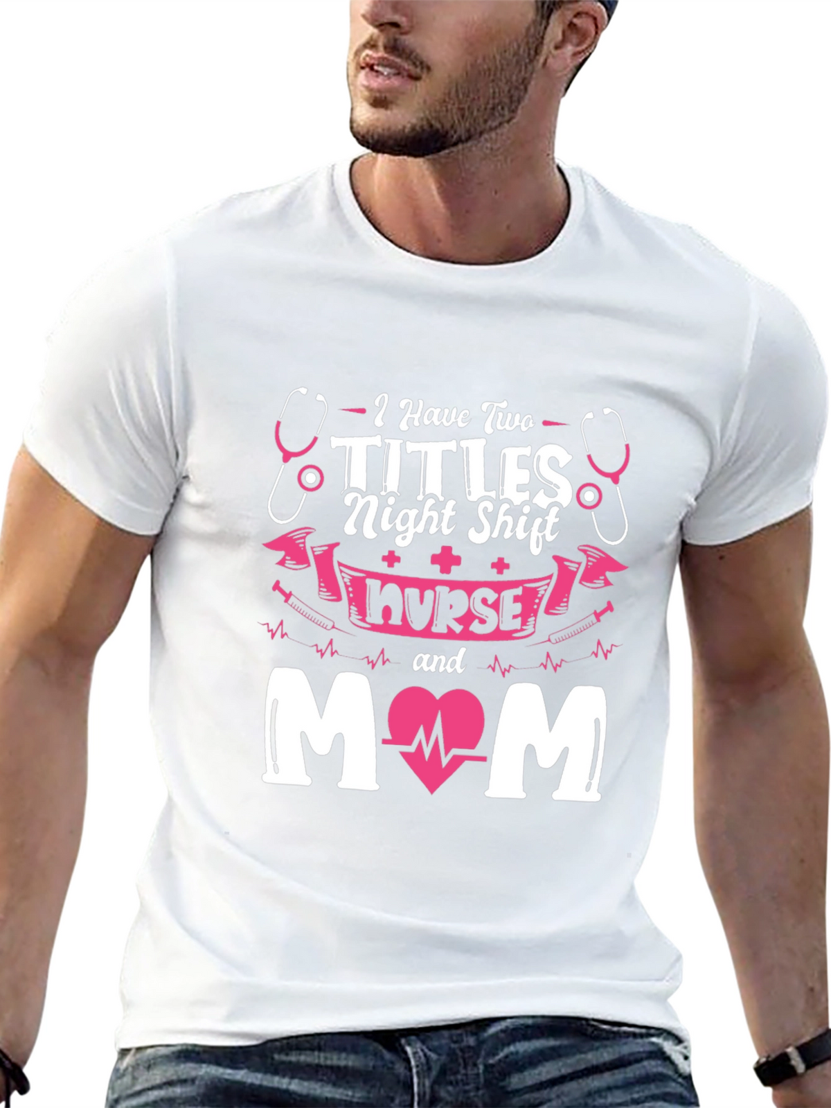 Night Shift Nurse Mom Graphic Tee