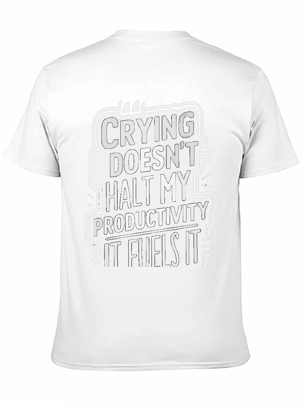 Crying Fuels Productivity Graphic Tee - Black