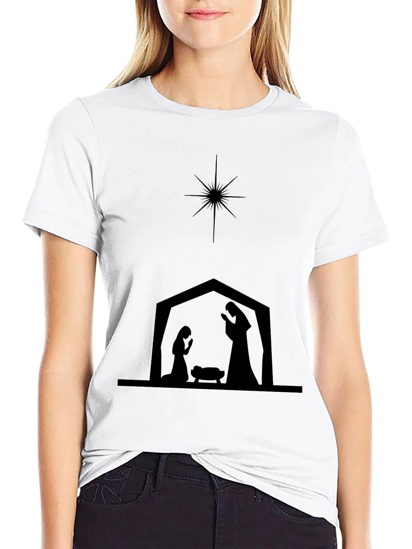 Nativity Silhouette Graphic Tee