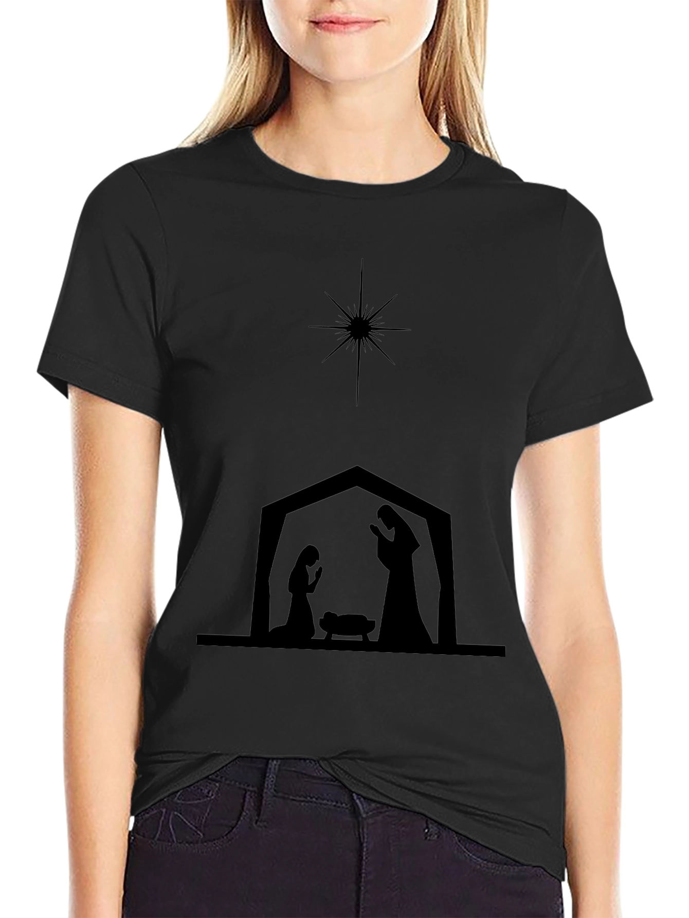 Nativity Silhouette Graphic Tee